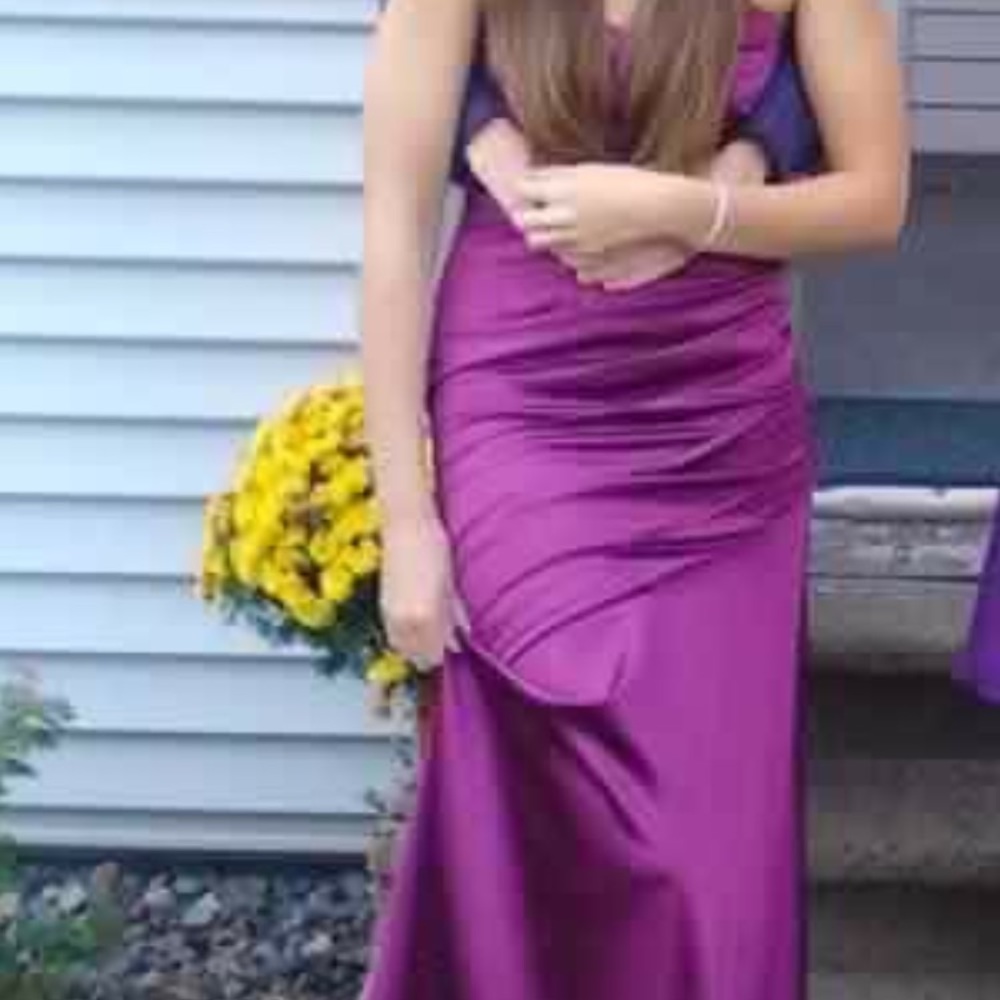 Purple David’s Bridal Dress